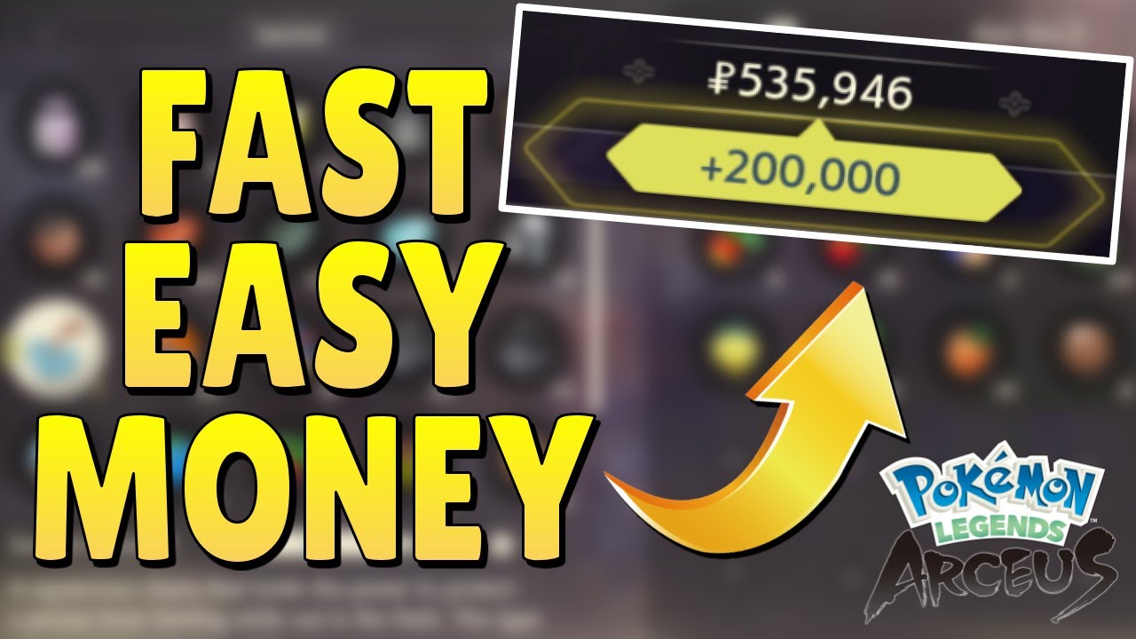 EASY MONEY MAKING GUIDE for Pokemon Legends Arceus