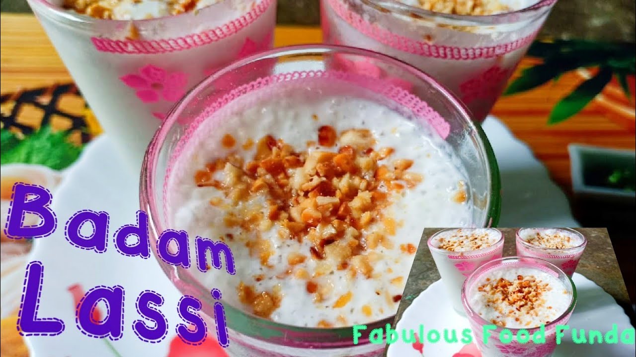 Special Badam Lassi Healthy Drink,Popular Kolkata Street Food Shop Style,বাদাম লস্যি কি করে বানাবেন।
