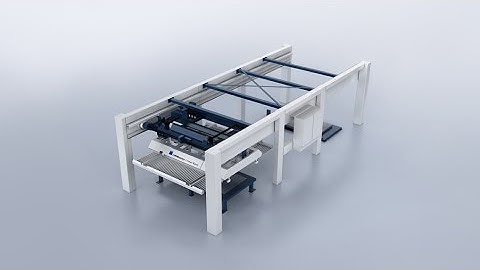 TRUMPF automation: LiftMaster Linear Basic - Automated loading and unloading of 2 machines