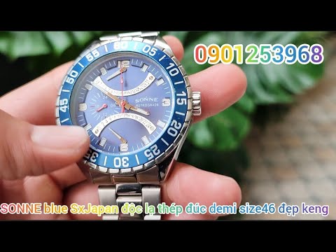 Video Sale Đồng hồ SONNE blue sxJapan độc lạ đẹp zin thép... - youtube