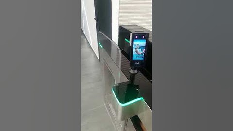 Clients Video-DS6000 Optical Swing Turnstile Speed Gate High Glass Used In Gym