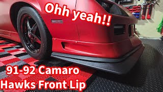 82-92 Camaro New Front Lip from Hawks Motorsports THIS IS SWEET