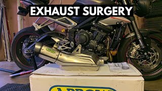 Street Triple RS Arrow Exhaust Install & Review