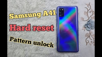 Samsung Galaxy A41 Hard Reset, Factory Reset