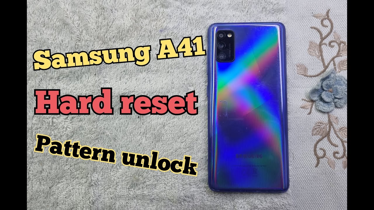 Samsung Galaxy A41 Hard Reset, Factory Reset - YouTube