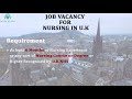 Required NURSE for Uk (united kingdom) - Work Milega #punjab #kerala #rajasthan #karnataka #gujrat