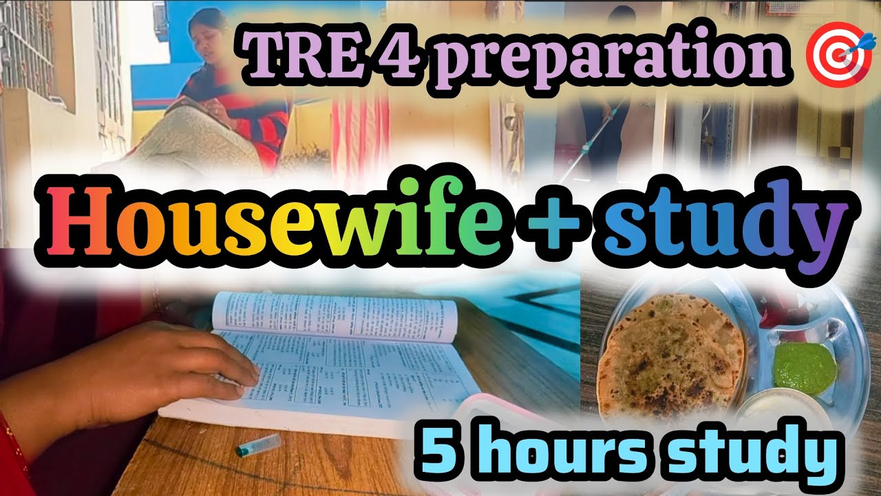Daily Life Study Vlog | 8 Hours TRE Preparation | Housewife Routine