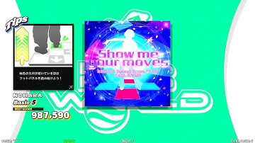 【DDR WORLD】 Show me your moves  BEMANI Sound Team "TAG" feat. 柊木りお 【DOUBLE Basic5】 SPEED449 REVERSE