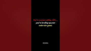 Most developers use APIs. But you? You’re mastering them like a pro #shorts  #youtubeshorts #viral