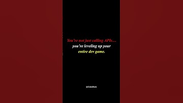 Most developers use APIs. But you? You’re mastering them like a pro #shorts  #youtubeshorts #viral