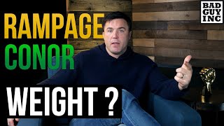 Weight Class Questions: Conor McGregor / Rampage Jackson