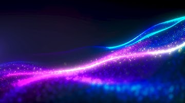 Neon Waveform: Abstract Technological Background with Vibrant Neon Colors. Data Science Particle 3D