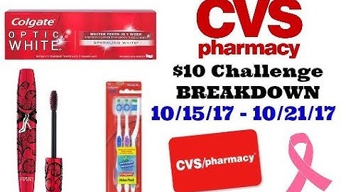 CVS (10/15/17 - 10/21/17) $10 CHALLENGE BREAKDOWN - Option #1 EARN $11 IN ECB