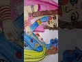 radha krishna holi drawing viral #😢☺️