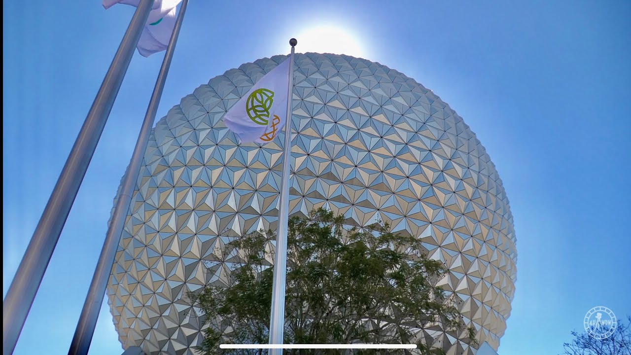 NEW Entrance Music & Flags at EPCOT | Walt Disney World Orlando Florida March 2021