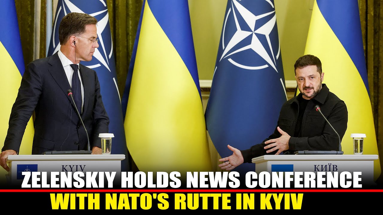 LIVE: Joint Press Briefing by Ukrainian President Zelenskiy, NATO Secry Gen Mark Rutte in Kyiv