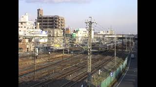 寝台特急「カシオペア」 EF81 92（カシオペア色）牽引 東北本線 南浦和駅付近 (2005/3/13) [VHS取込版]