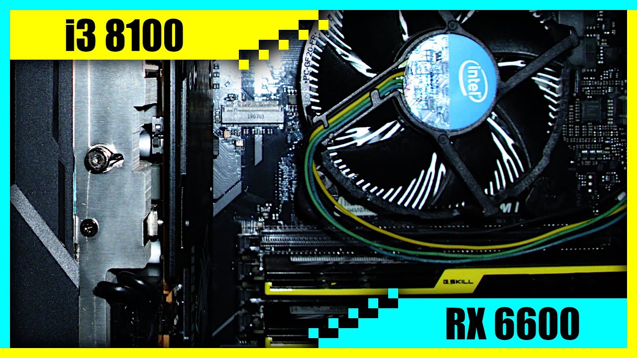 i3 8100 + RX 6600 Gaming PC in 2022 | Tested in 8 Games