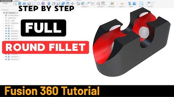 Hoe maak je een volledig ronde afronding in Autodesk Fusion - Oefening 70