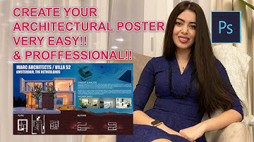 Adobe Photoshop Tutorial 12 : How to make architectural poster very easy and fast