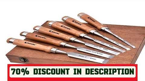 A must-have product! 6Pcs Wood Chisel Tool Sets Woodworking Carving Chisel Kit with Premium Wooden