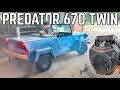 King Midget Microcar Gets 2X Power Engine Swap! (AWESOME Burnouts!)