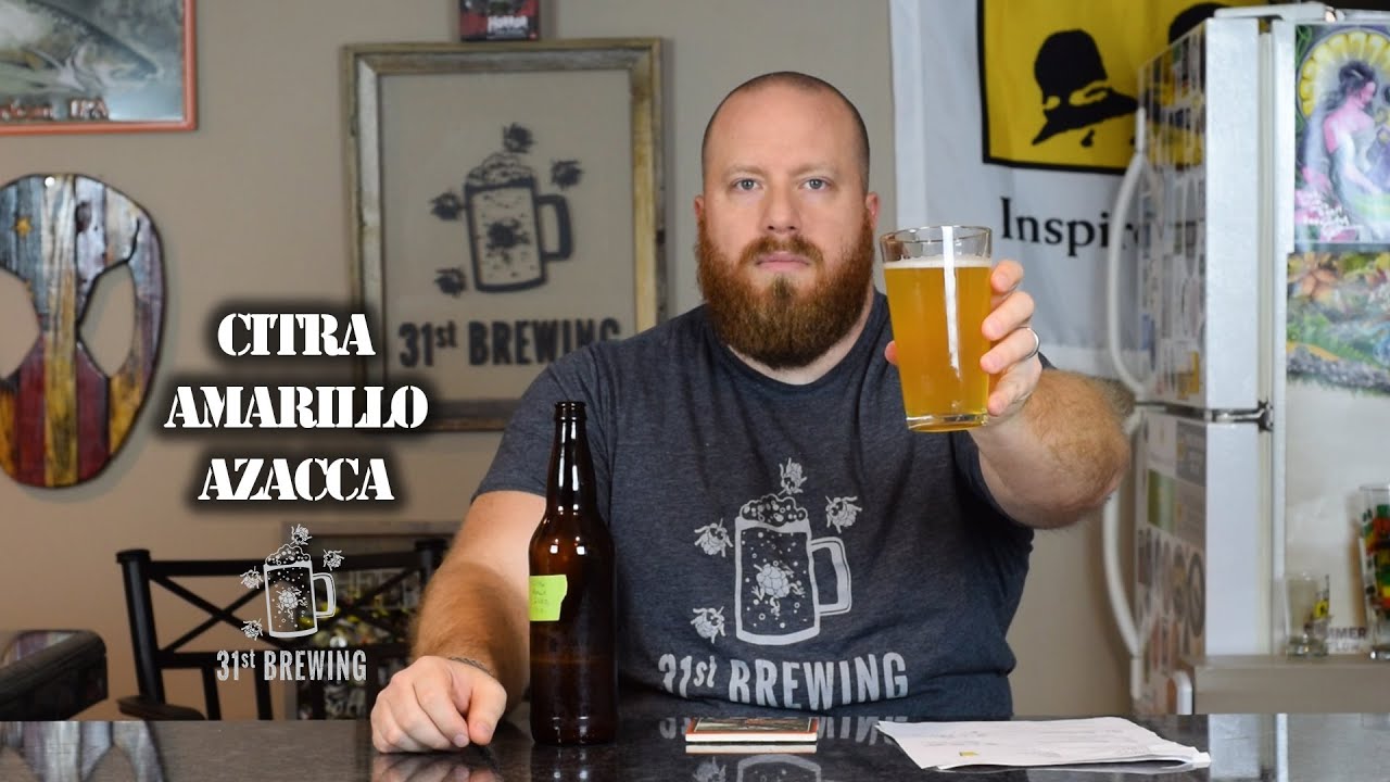 Citra, Amarillo, and Azacca Homebrew All Grain Tasting 1