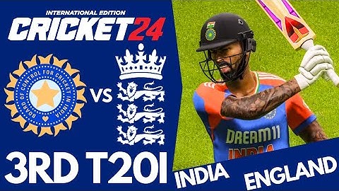 India vs England | 3RD T20I MATCH | CRICKET 24 GAMEPLAY