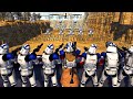 Can clones hold the wall vs ultimate droid invasion  men of war star wars mod