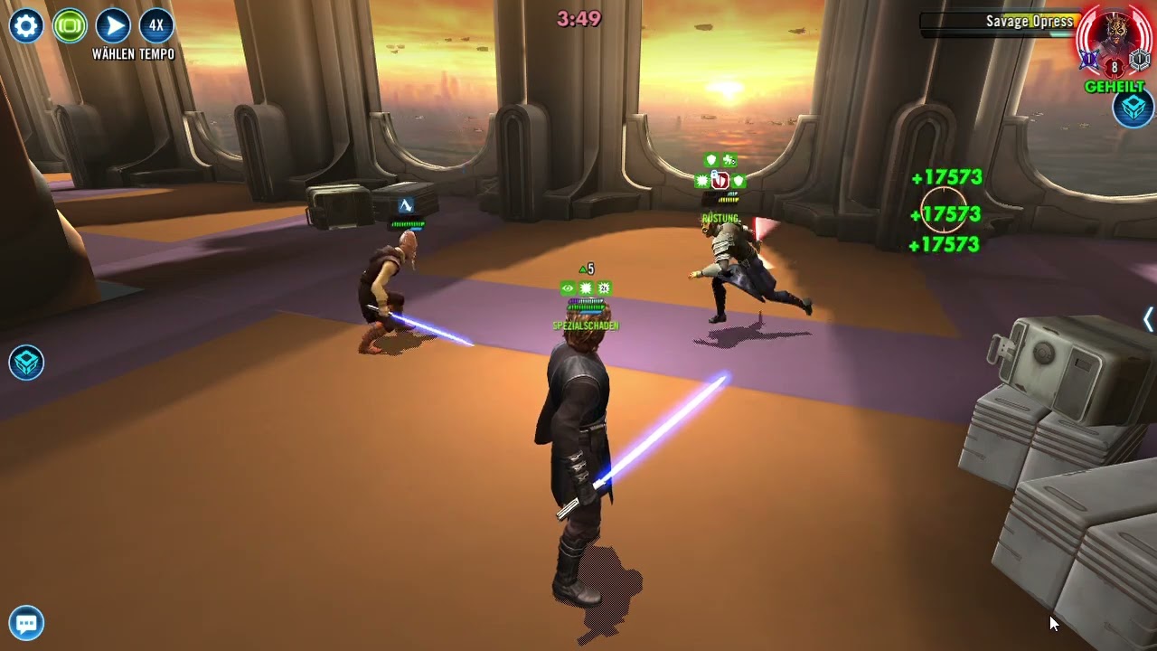 GAC QGJ vs Traya SWGOH 2025-03-03