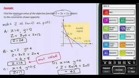 VCE Further Maths - Module 4 Graphs & Relations - 13a - minimising an objective function