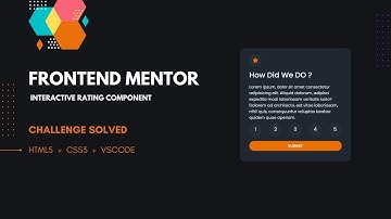 Interactive rating component frontend mentor challenge solved #html #css #vscode #frontendchallenge