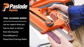 How to clear a nail jam in the Paslode PowerVent Framing Nailer