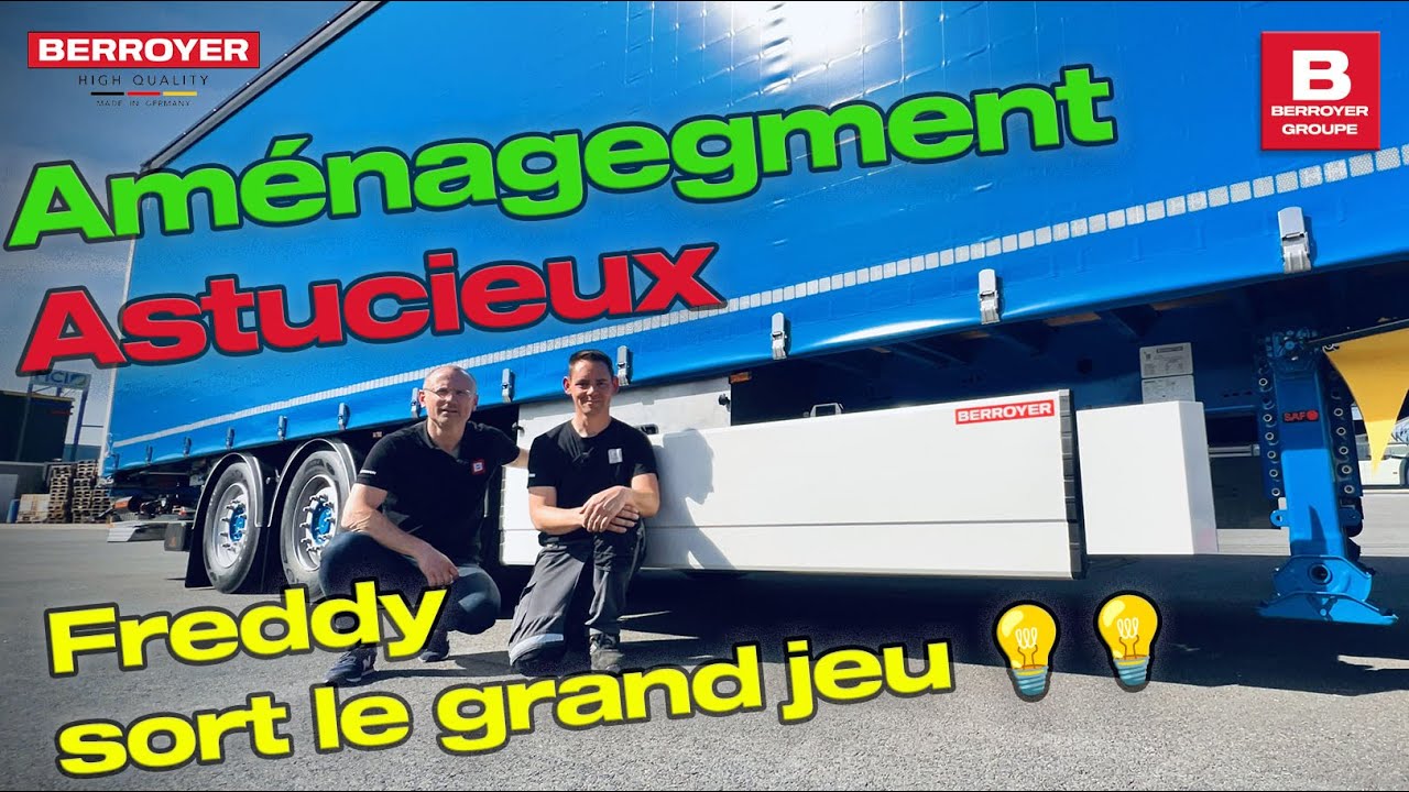 Aménagement astucieux sur une semi PLSC BERROYER : Freddy sort le grand jeu ! 💡🚛