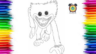 huggy wuggy new coloring pages | coloring poppy playtime | #huggywuggy #ncs #coloringpages #playtime