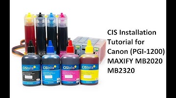 CIS Installation Canon Maxify MB2020, MB2320 (PGI-1200)