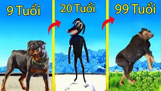 GTA 5 Mod - Cuộc Đời Của Cartoon Dog Tiến Hóa Tới 99 Tuổi