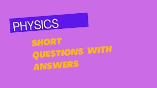 Conceptual Short Questions Physics Short Questions Current Electricity