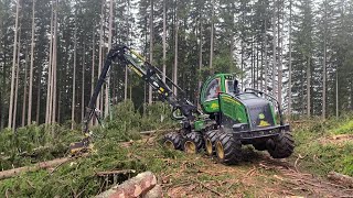 🌲 Starkholzernte mit 1270G ☆ MS 500i ☆ Akku-Fällkeil 🌲 1 : ?