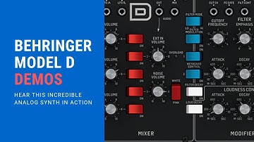 Behringer Model D Demos (Best Cheap Analog Synth)