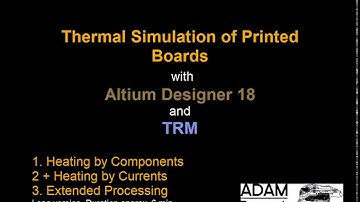 Thermal PCB simulations with TRM and Altium Designer 18 (EN)