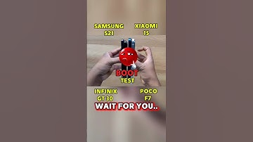 SAMSUNG s21 vs XIAOMI 15 vs INFINIX GT 30 vs POCO F7 - BOOT TEST! 🔥