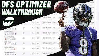 Celebrity DFS Optimizer Walkthrough | PFF Profile