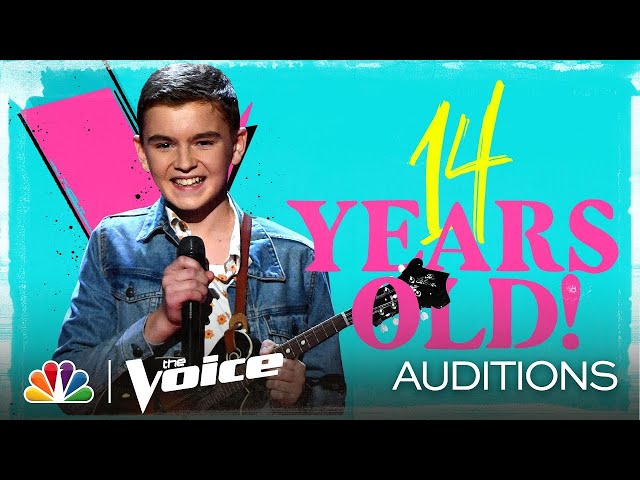Levi Watkins Is Only 14 and Nails Train's Hey, Soul Sister - The Voice Blind Auditions 2020 class=