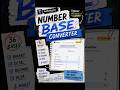 🔢Free Number Base Converter, Convert Binary, Decimal, More Instantly! | Toolsnak  #trending #viral