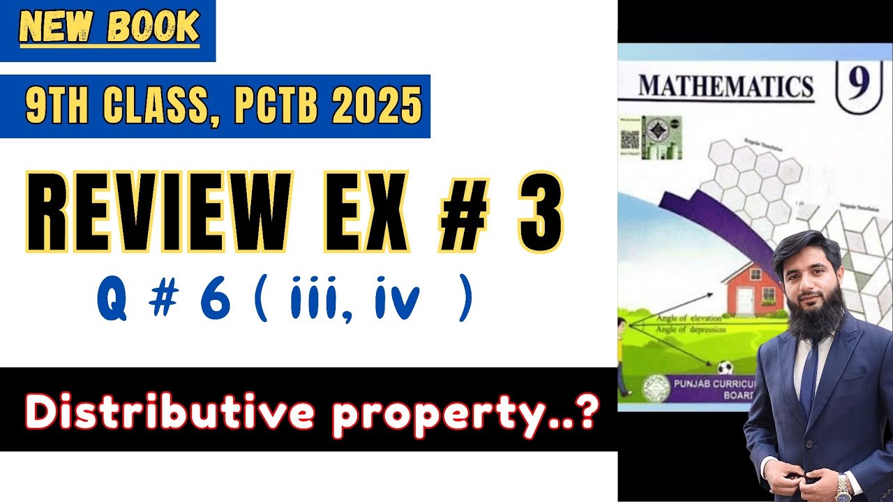 Class 9th Math New Book Review Exercise 3 Question 6 (iii,iv ...