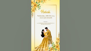☪ Royal Wedding Invitation Video || Muslim WhatsApp Invitation || m7 Invitations