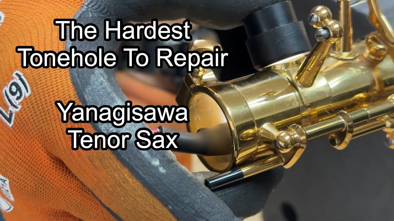 The Hardest Tonehole Repair- Yanagisawa Tenor sax - YouTube