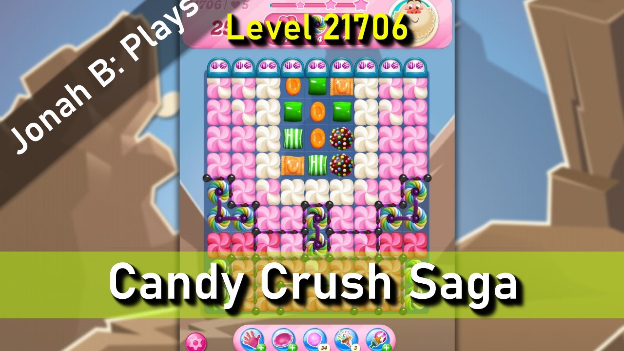 Candy Crush Saga Level 21706 - YouTube