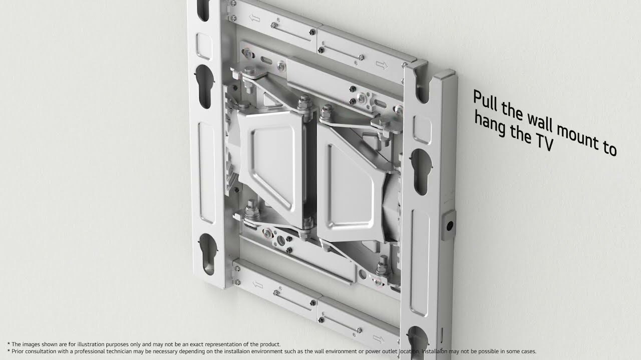 LG TV Wall Mount Installation - YouTube